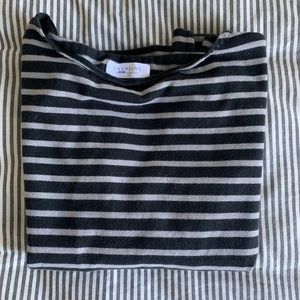 Everlane Boat Neck Long Sleeve Tee